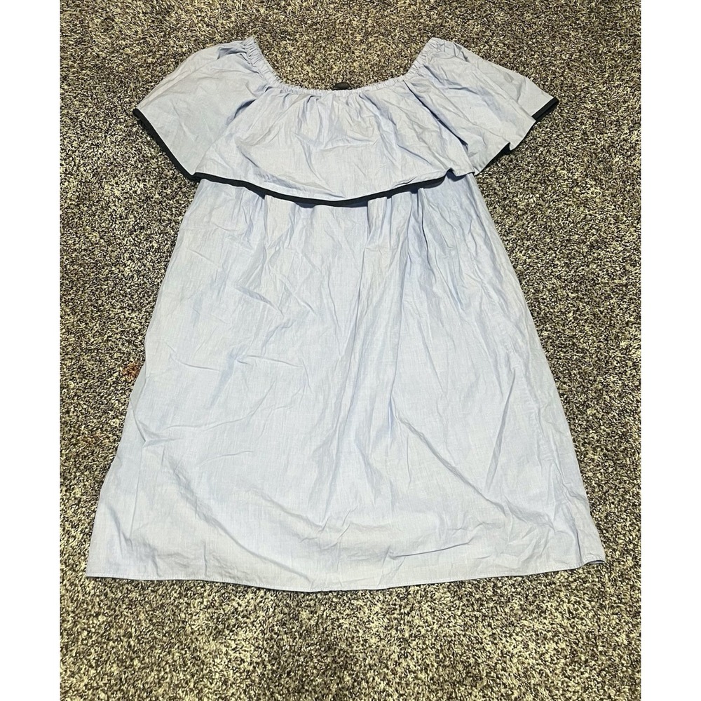 J‎ Crew Off The Shoulder Bold Dress Swimsuit Cover-Up Size M